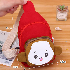 Cute <strong>Mini</strong> Chest <strong>Bag</strong> Cartoon Monkey Crossbody Sling <strong>Bag</strong> Travel Hiking Casual Chest <strong>Bag</strong> for Children Kids