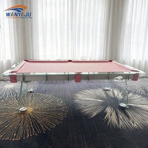 Tables <span class=keywords><strong>de</strong></span> billard et <span class=keywords><strong>de</strong></span> snooker en <span class=keywords><strong>verre</strong></span>, style populaire 2026, pour jeux d'intérieur, avec dalles en bois massif, transformables en table à manger, avec queues et jeu <span class=keywords><strong>de</strong></span> billes - Product Image 3