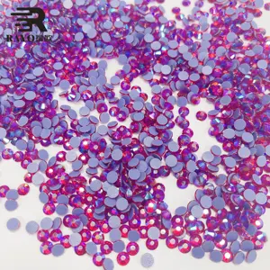 Bulk Purchase Glass Lt Siam AB Hot-Fix Crystal Applique Technique for Wedding Dresses Motif Style Sizes