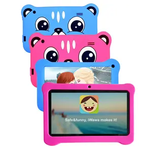 Tablet edukasi anak 7 inci 1 + 8GB, Tablet edukasi anak-anak dengan casing silikon termurah