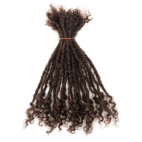 Cheveux humains Boho, 0.6cm, extensions de dreadlocks pour dreadlocks renversantes, 14-18 pouces
