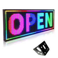 Personalizado WiFi programable 110V P10 Pantalla LED para exteriores Clasificación IP65 EE. UU. Tienda abierta Publicidad Pantallas de señalización digital