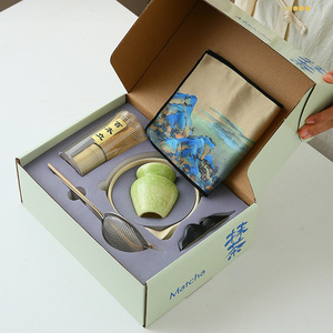 Set de Matcha con Logotipo Personalizado, Incluye Chawan de Cerámica Profesional, Batidor Chasen, Soporte para Batidor, Tamizador y Cuchara, Set de Matcha al por Mayor - Product Image 4