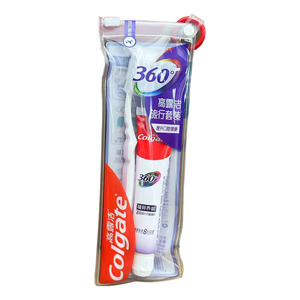 Set de <span class=keywords><strong>Viaje</strong></span> <span class=keywords><strong>Colgate</strong></span> 360 Essence Gingival, Cepillo de Dientes y Pasta Dental, Portátil, Impermeable, con Cierre de Cremallera, Cuidado de las Encías, Original, para Exteriores - Product Image 5