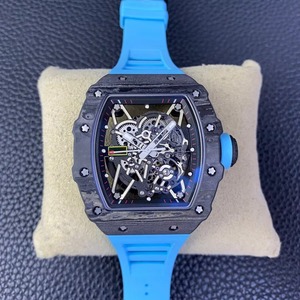 Montre de luxe pour homme en fibre de carbone, sportive, à mouvement mécanique intégré, lumineuse, étanche, pour affaires - Product Image 1