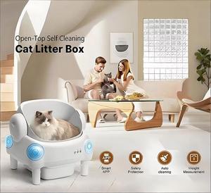 Proveedor Chino: Caja de Arena Inteligente para Gatos, Autolimpiable, Fácil de Limpiar, Control de Olores, Redonda, de Plástico, para Gatos Pequeños - Product Image 3