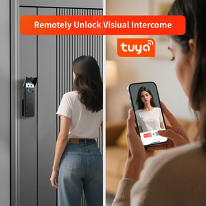 WiFi Tuya Face ID <span class=keywords><strong>Interphone</strong></span> Vidéo Étanche Numérique Électrique Intelligent D'empreintes Digitales Extérieur Clavier Porte Jante Serrure Sans Clé Serrure De Porte - Product Image 4