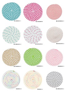 Manteles Individuales de Estilo Clásico, Ecológicos, de 8 mm de Grosor, Tejidos en Poliéster y Algodón, Resistentes al Calor, <span class=keywords><strong>para</strong></span> Ollas, Tamaños de 11-22 cm <span class=keywords><strong>para</strong></span> <span class=keywords><strong>Mesa</strong></span> de Comedor - Product Image 2