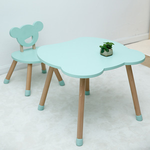In legno <span class=keywords><strong>Montessori</strong></span> scuola materna studio sedia da scrivania Set in età prescolare aula per asilo nido centro mobili scuola palestra uso - Product Image 3