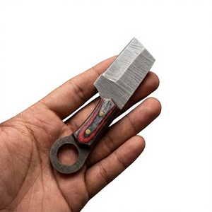 Couteau de chasse, de survie et de camping à lame fixe mini, en acier Damas, fait main, de haute qualité, personnalisable, OEM Resign - Product Image 5