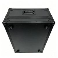 OEM/ODM Boîtier de transport robuste tout noir étanche IP67 pour console de mixage numérique Allen&Heath Qu-5/5D avec couvercle rabattable et compartiment latéral