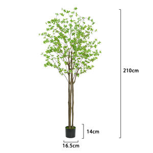 Planta Artificial de Estilo Nórdico Grande, Adorno Japonés de Campana Colgante, Árbol Artificial para Interiores, Sala de Estar, Suelo de Madera, Caballo <span class=keywords><strong>Borracho</strong></span> - Product Image 6