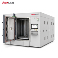 Machine de revêtement PVD couleur or AsiaLink avec pompe et moteur PLC pour articles sanitaires et ustensiles de cuisine (380V)