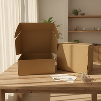 Boîtes d'expédition en carton ondulé recyclable et résistant, fermeture magnétique, forme personnalisée, vernis UV sélectif, logo personnalisé en relief pour l'envoi postal