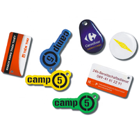 Tarjeta NFC Epoxi de 13.56MHz al por Mayor, Tarjeta de Membresía, Etiqueta Adhesiva para Redes Sociales, Comunicación RFID para Teléfonos Móviles 3Mi, Pago