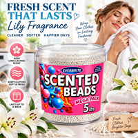 Perles de parfum pour lessive en vrac de 2,3 kg (5 lb) en seau, OEM ODM, étiquette privée personnalisée, parfum longue durée