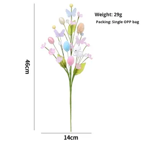<b>Easter</b> Decorations Ins Bunny <b>Easter</b> Egg Simulation Branches DIY Party Bouquet Flower Arrangement Accessories - Product Image 6