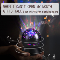 Proyector de Estrellas LED XY-890 con Bluetooth, Música, Luz Nocturna Giratoria de Estrellas y Luna, Altavoz con Proyector de Estrellas para Niños