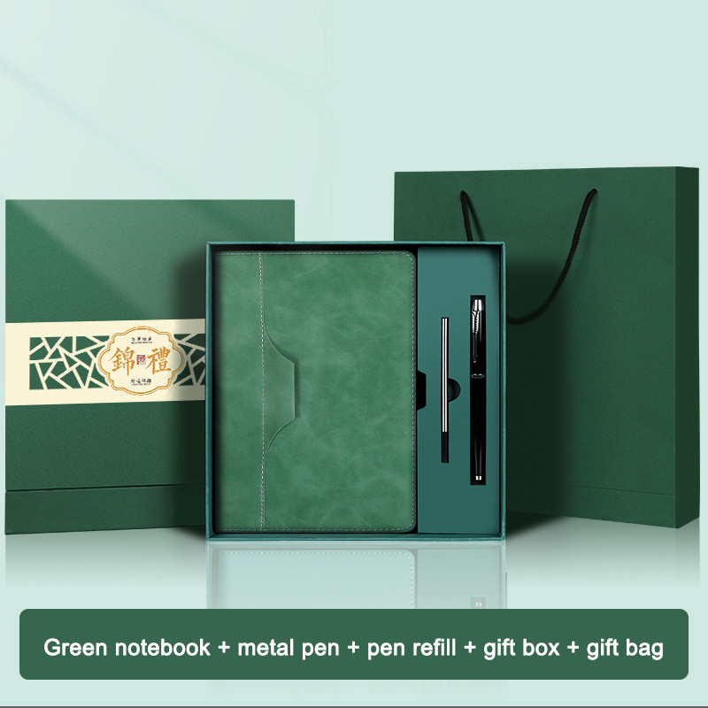 Confezione regalo per notebook verde