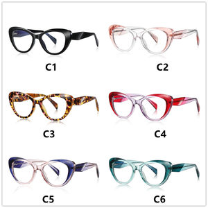 Lujo mujeres damas azul corte ojo vidrio 2025 verde TR90 clásico ovalado gato ojo resorte bisagra ordenador - Product Image 6