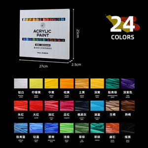 Nhà máy sản xuất sắc tố acrylic màu 12/18/24 giá rẻ với nhiều tùy chọn màu sắc để đáp ứng các nhu cầu khác nhau phù hợp cho người mới bắt đầu - Product Image 4