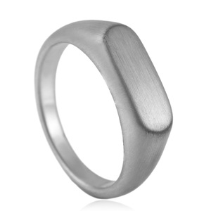 European American Style <b>Titanium</b> Steel Rectangular <b>Ring</b> Geometric Women's Fashion Jewelry Gift 24013 - Product Image 2