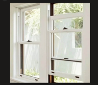 Fournisseur de fenêtres à battants en aluminium, 5 niveaux EPDM, 4SG, résistantes au feu, étanches, coupe-vent, design moderne pour la maison, avec grille en maille
