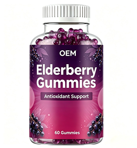 Gomitas de Saúco de Marca Privada OEM/ODM, Suplementos Herbales Antioxidantes para el Apoyo Inmunológico, Desarrollo de Fórmulas, Venta al Por Mayor - Product Image 1