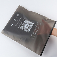Sac à fermeture éclair translucide personnalisé en polyéthylène recyclable, noir mat dépoli, semi-transparent, pour vêtements et chaussettes, avec logo – Offre Spéciale