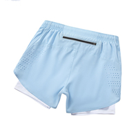 Femmes Leggings Avec Shorts De Randonnée Sport À Séchage Rapide Hommes Shorts Femmes Sport Short Ensemble Sport Shorts