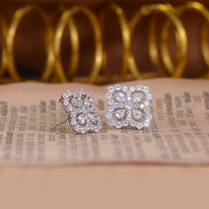 Pendientes de Silicona con Moissanita en Forma de Llave, Exquisitos y a la Moda, Unisex - Product Image 3