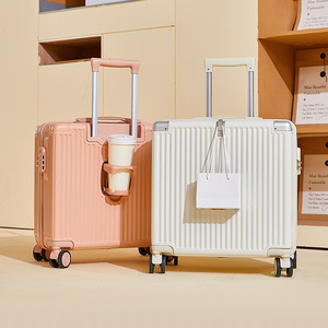 20-inch small carry-on <b>suitcase</b>, lightweight women's trolley case, 18-inch universal wheel combination lock <b>suitcase</b>, men's - Product Image 2