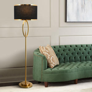 Lámparas de pie doradas modernas de colores de latón para decoración de interiores de nuevo diseño para sala de estar - Product Image 4
