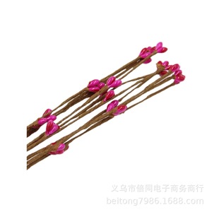 Guirlandes de fleurs artificielles Lms, 40 cm, décoration de Noël, matériau en rotin - Product Image 5