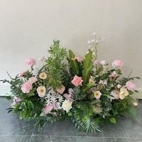 La nouvelle rangée de fleurs rétro d'automne et d'hiver pour la décoration de scène de salle de mariage fleurs route plomb fleurs de bienvenue