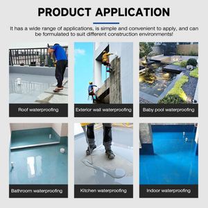 Revestimiento Impermeabilizante de Cemento Polimérico JS de Alta Elasticidad y Fuerte Adhesión para Paredes de Hormigón y Piscinas - Product Image 4