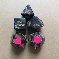 Glow in the Dark Love Dice Toys for Adult, Sexual Positions