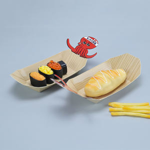 Caja para llevar, barco de papel impreso, bandeja para servir alimentos ecológica a prueba de aceite personalizada, bandejas de barco personalizadas, bandeja para gofres de barco - Product Image 4