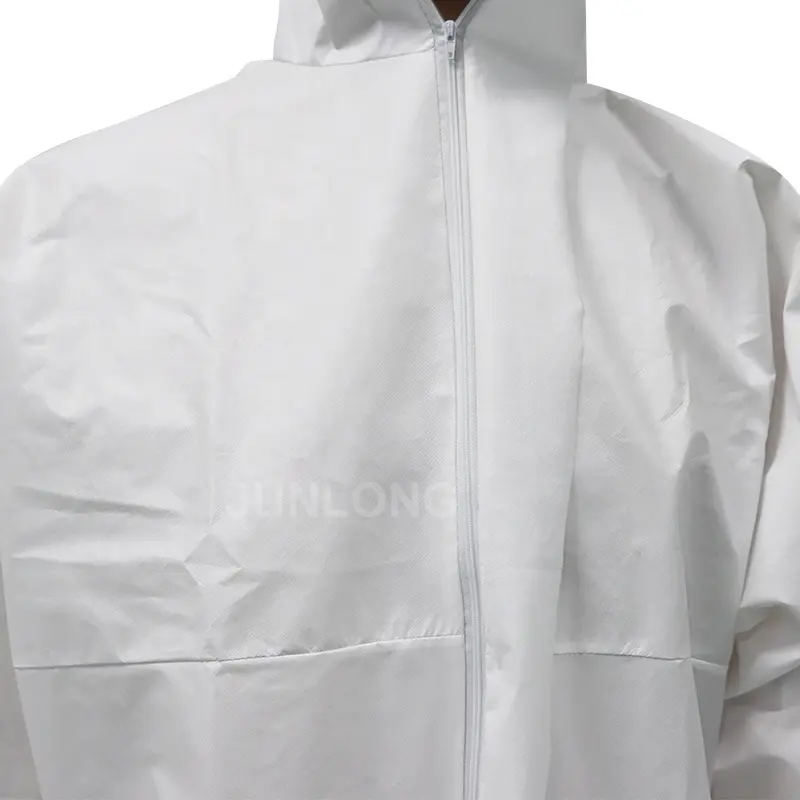 Con capucha Puño elástico Antiestático PPE Overol Uniforme DE TRABAJO Protección química Overol desechable