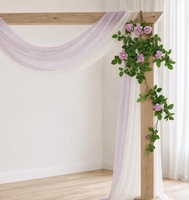 Tissu de drapage en mousseline de soie multicolore pour arche de mariage, rideau de fond pour cérémonie de mariage, scène, fête, décoration de photomaton