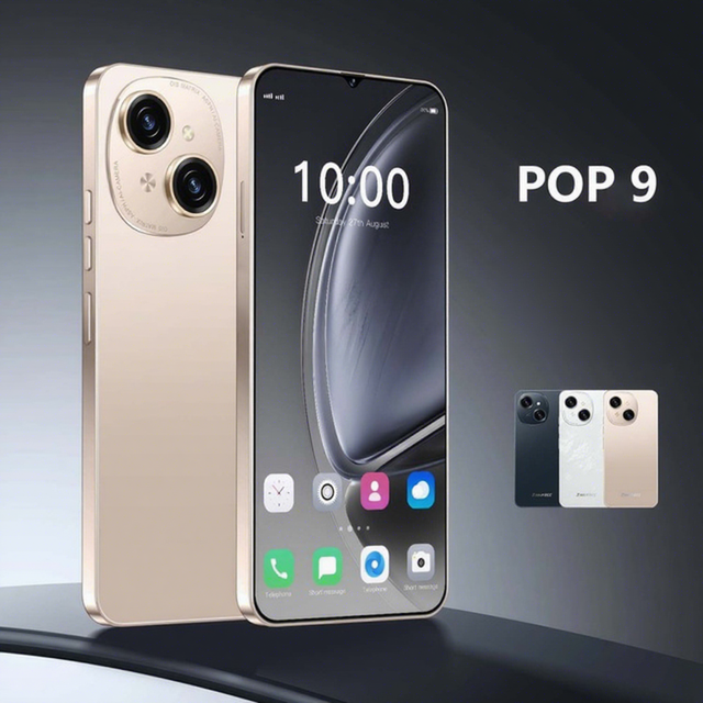ZNNXECC POP9 High Quality 6.6-Inch HD Screen Android 13 Smartphone 4+64GB Dual SIM Dual Standby English 4000mAh Battery Low