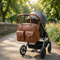 Sac Soins Bébé Sur Mesure Cuir Véritable Organiseur Maternité Poche Biberon Allaitement Voyage Maman Fournisseur