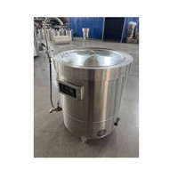 Chaudière à double enveloppe pour l'industrie alimentaire avec agitateur, température constante, plaque chauffante au gaz ou électrique en option