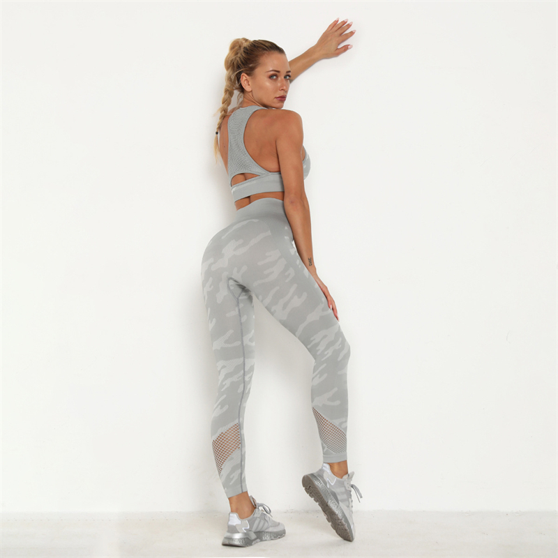 New Fashion Modern Breathable Workout Clothing Women Active Wear  Yoga Pants  BRA  6 colors comfortable