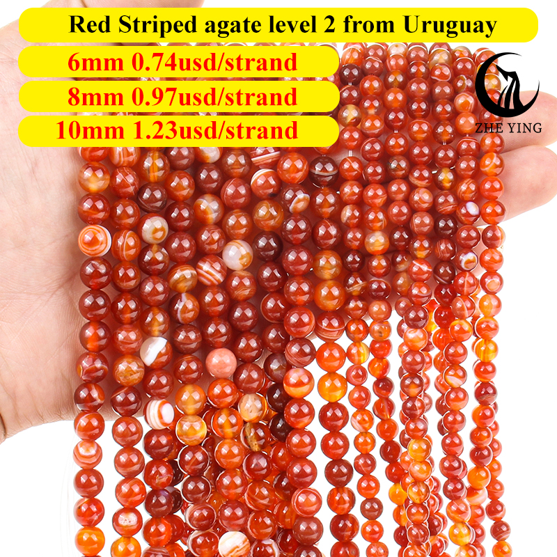 67.Red Striped agate