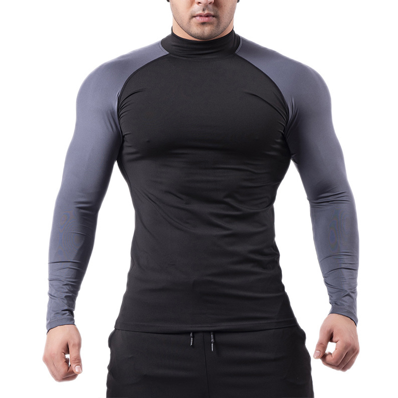 Collo alto --- grigio-maniche