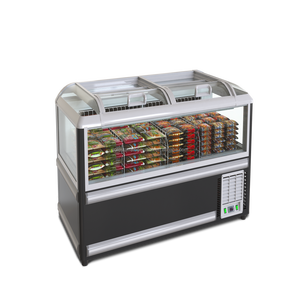 Refrigerador Comercial con Puerta Corredera de Vidrio Curvo para Exhibición de Alimentos, Ideal para Sushi - Product Image 4