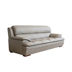Sofá Económico de 3 Plazas con Estructura de Madera y Tapicería de PU para Apartamentos de <span class=keywords><strong>Alquiler</strong></span>, Vestíbulos de Hoteles y Áreas de Espera de Spas - Product Image 1