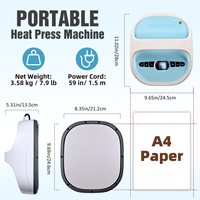 Vente directe d'usine et presse à sublimation portable 21x24cm, machine de presse à chaud plate pour T-shirts et logos