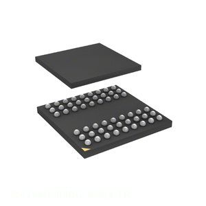IS42VM16800G-75BLI-TR หน่วยความจำ54 TFBGA ชิ้นส่วนอิเล็กทรอนิกส์ของแท้ - Product Image 1